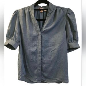 Philosophy Baby Blue Puff Sleeve Blouse
